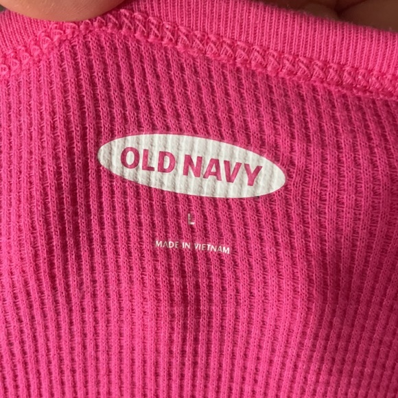 Loose Long-sleeve comfortable hot pink shirt - Picture 2 of 2